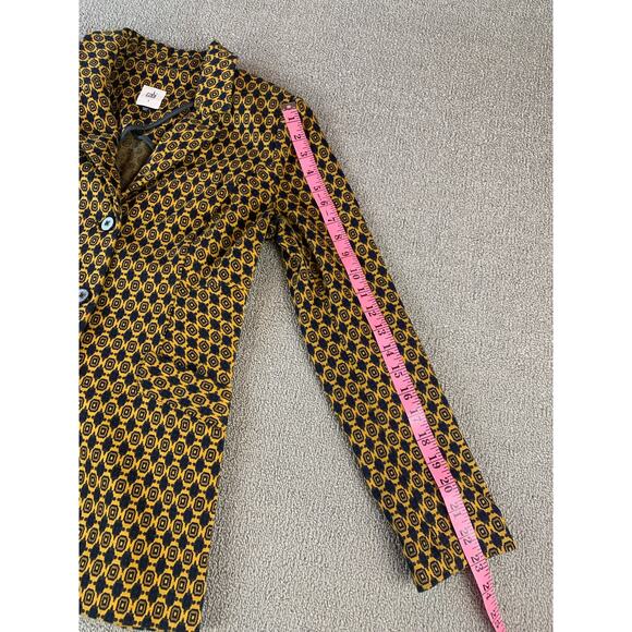 Cabi Standout Kensinggton Proper Blazer & Skirt Set Gold Navy Medallion Small - Picture 10 of 15